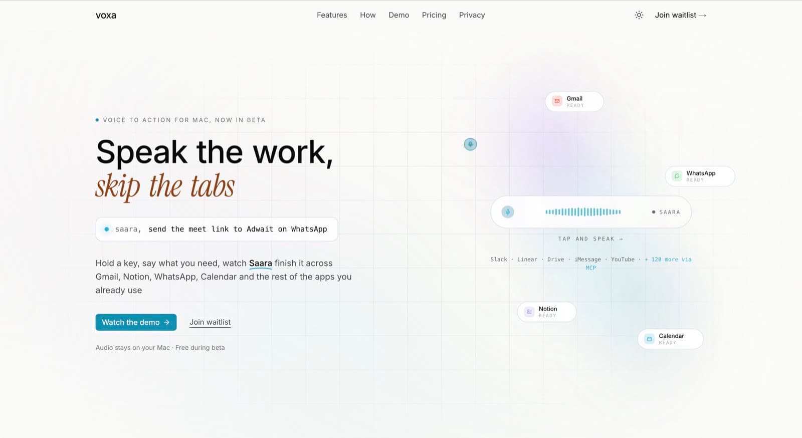 Voxa screenshot